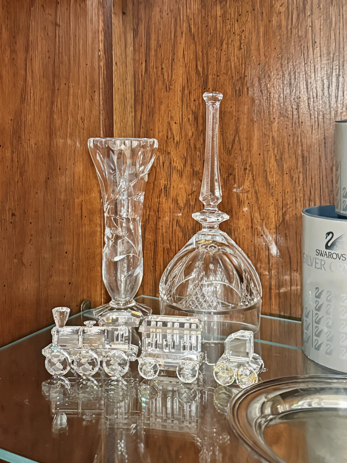 Crystal decanter photographed at a 916 Estate Sales event