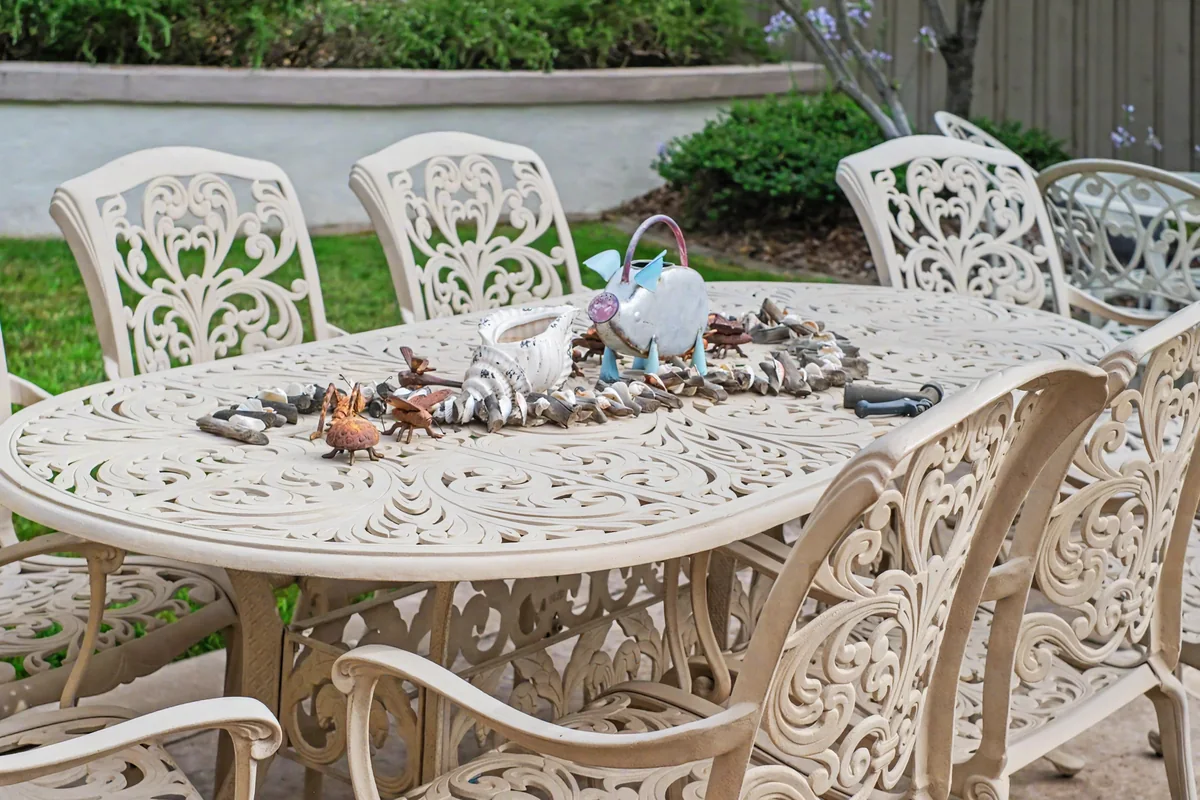 Outdoor furniture and garden pieces at a previous 916 Estate Sales event
